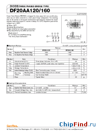 Datasheet DF200AA120 manufacturer SanRex
